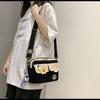 Fashi Versatile Men's Crossbody Bag Large Capacity Japanese Style Shoulder Bag Retro with Pendant Messenger Bag Unisex