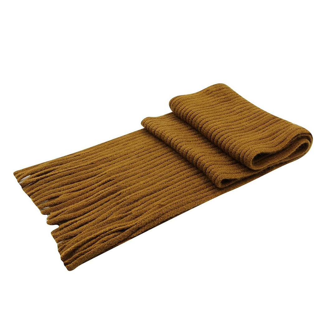 Imitation cashmere scarf, warm, fashionable and comfortable scarf, hollow plain knitted scarf