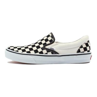 Slip-On Bequeme Mode Langlebige Skateschuhe Unisex Sneakers Schwarz Weiß V98CLASLIPON