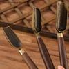 1Pcs Tea Spoon Wood Retro Creative Tea Shovel Ebony Teaspoon Solid Tea KongFu Tea Ceremony Accessories Gift