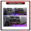 2Din Android Car-Play Car Radio,Lada Granta FL 2018-2024,Multimedia Player Head Unit Stereo GPS Navigation BT WIFI,1+16GB