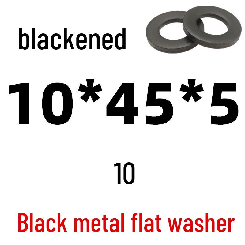 Thickened Black Iron Flat Washer for Screws, Non-standard Round Design