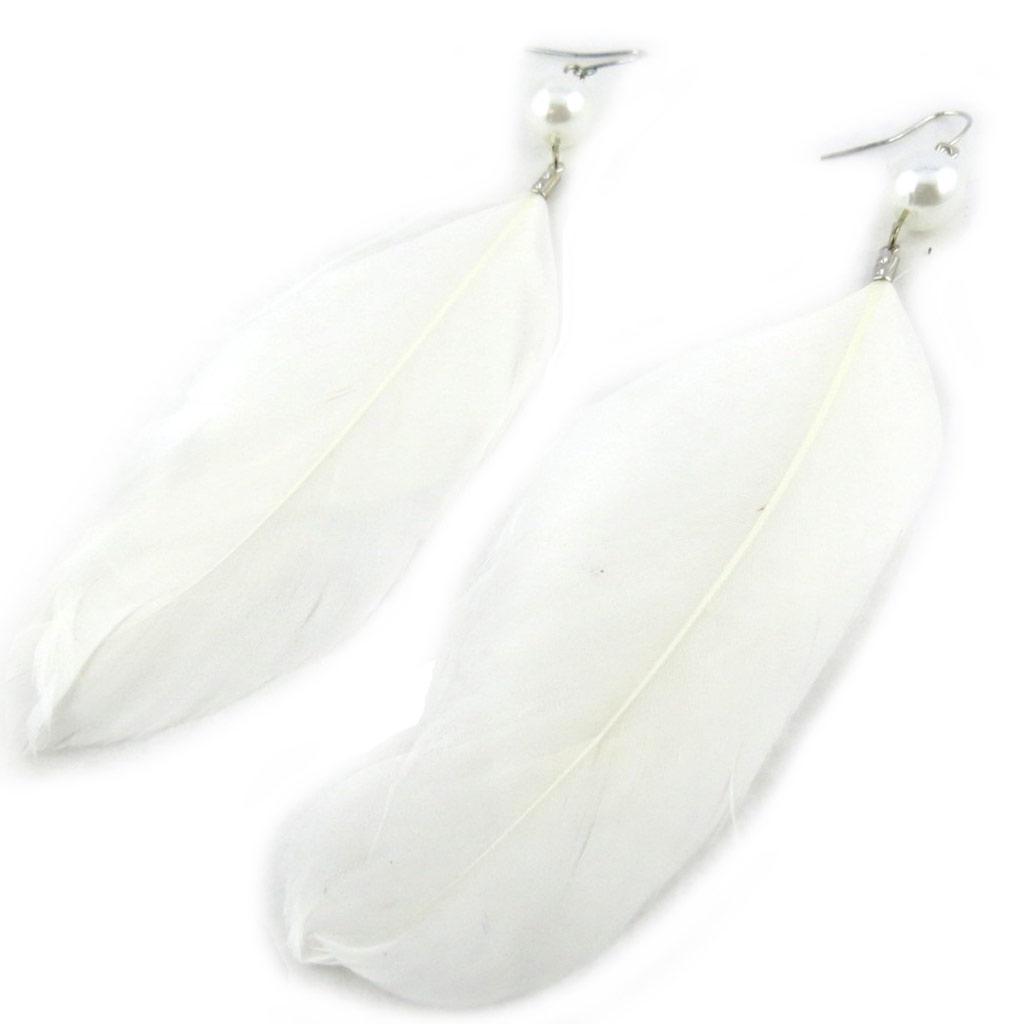 Les Trésors De Lily [N1583] - Boucles Créateur 'Cheyennes' blanc
