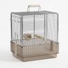Folding Bird Cage with Top Handle, Portable In Stainless Steel Metal, Small for