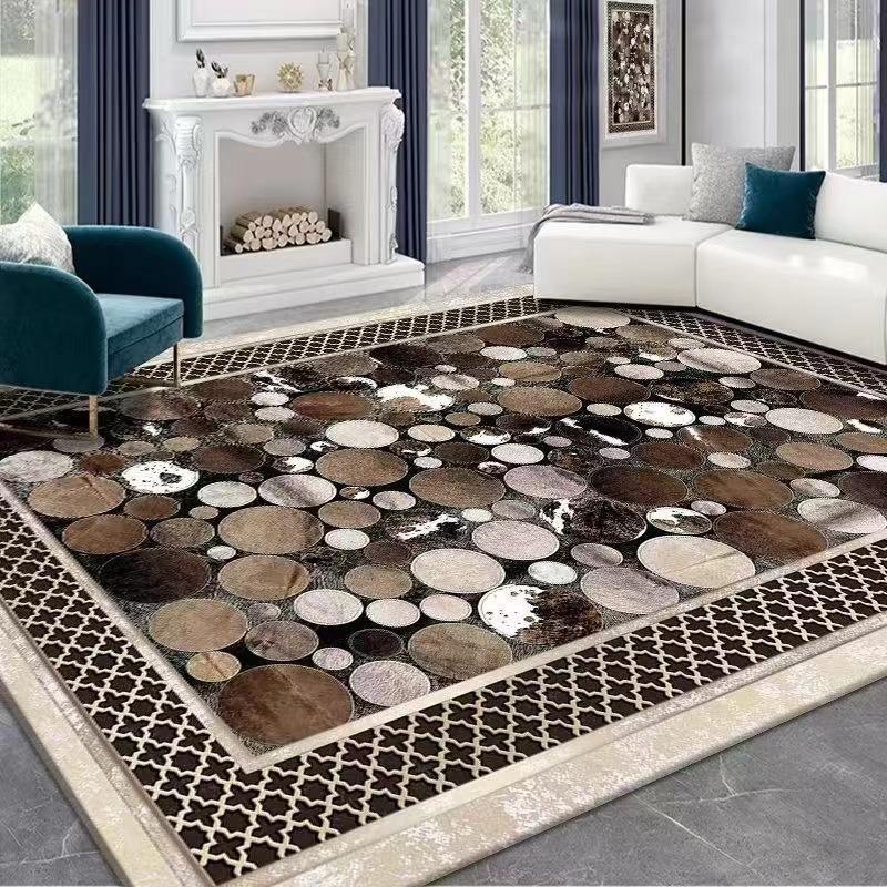 Light Luxury Simple Flannel Plush Carpet Bedroom Bedside Carpet Home Living Room Decoration Sofa Carpet