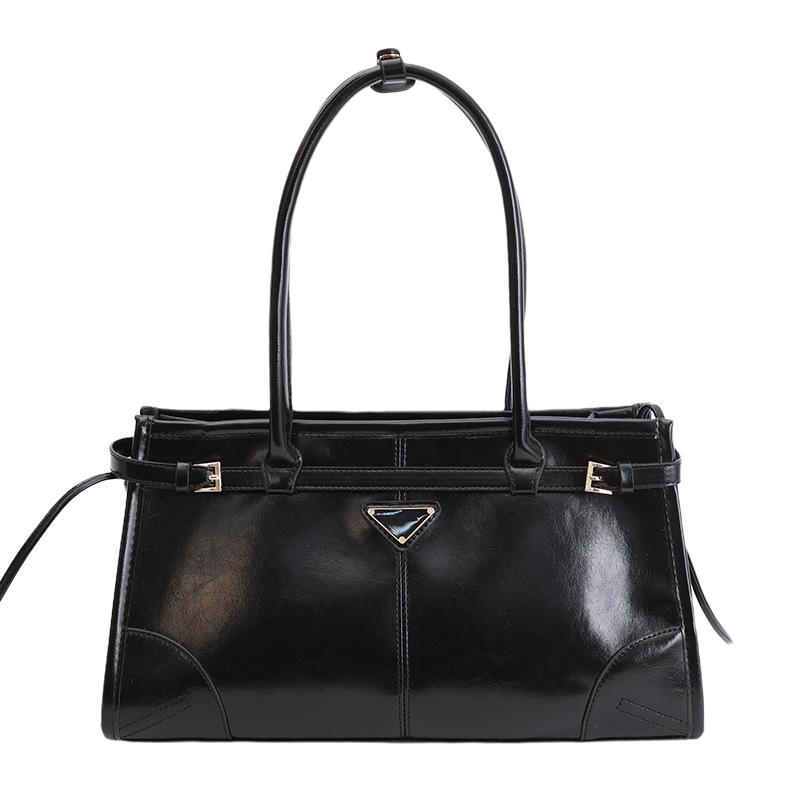 Modische Eimer-Tasche, Tägliche Pendler-Einkaufstasche mit einer Schulter, Einfache und Nischen-Achseltasche