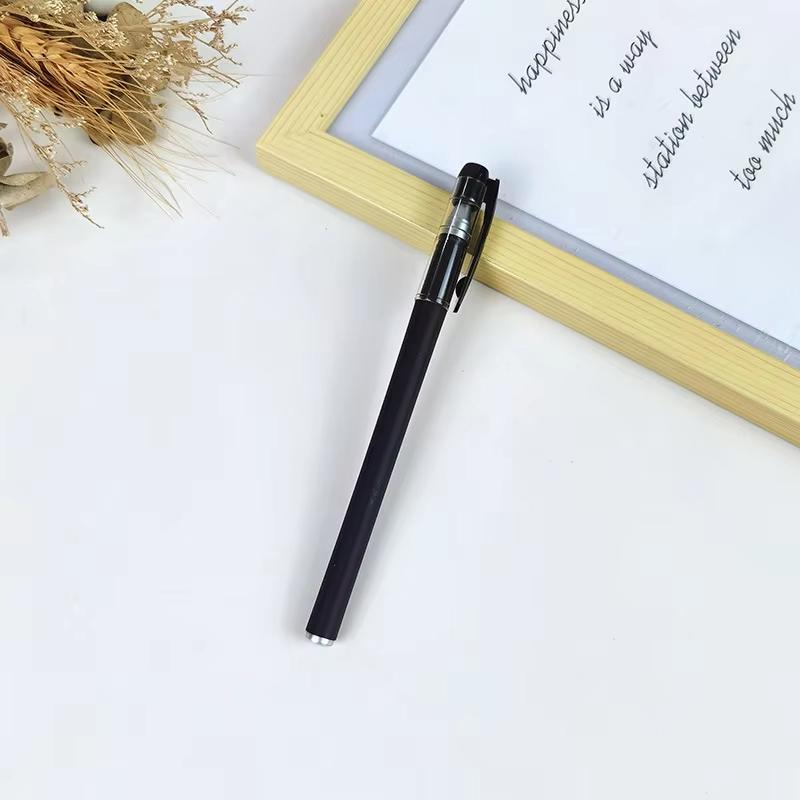 10pcs Gel Pens Set 0.5mm Black Refill Gel Pen Bullet Tip School & Office Home Supplies Stationery Kawaii Accessories Stationery