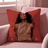 Singer A-Aaliyah Cushion Cover Multi-Scene Pillow Cover for Home & Car - Reversible, Soft & Durable for Daily Use