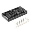 Universal Cheese Plate with 1/4in-20 & 3/8in-16 Thread Cinema Camera Mounting Baseplate for DSLR Cage Rig Railblocks