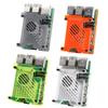 Acrylic Frosted Transparent Box for Raspberry Pi 5 with Radiator & Active Cooling Fan