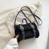 Winter Women Plush Crossbody Bag Soft Velvet Mini Square Shoulder Handbag Stylish Small Purse Wallet