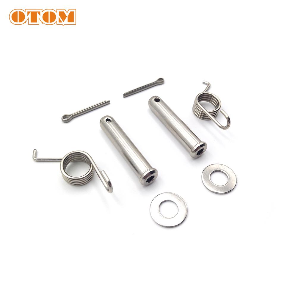 OTOM Motorrad Fußrasten Fußrastenstift Klemme Feder Fußrasten Edelstahl Pedal für KTM EXC SX XCW HUSQVARNA FE TC TE TX