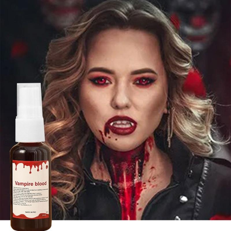 Realistic Vampires False Teeth Set With Blood Effect And Safe Dental Cosplay For Halloween Costume Accessories