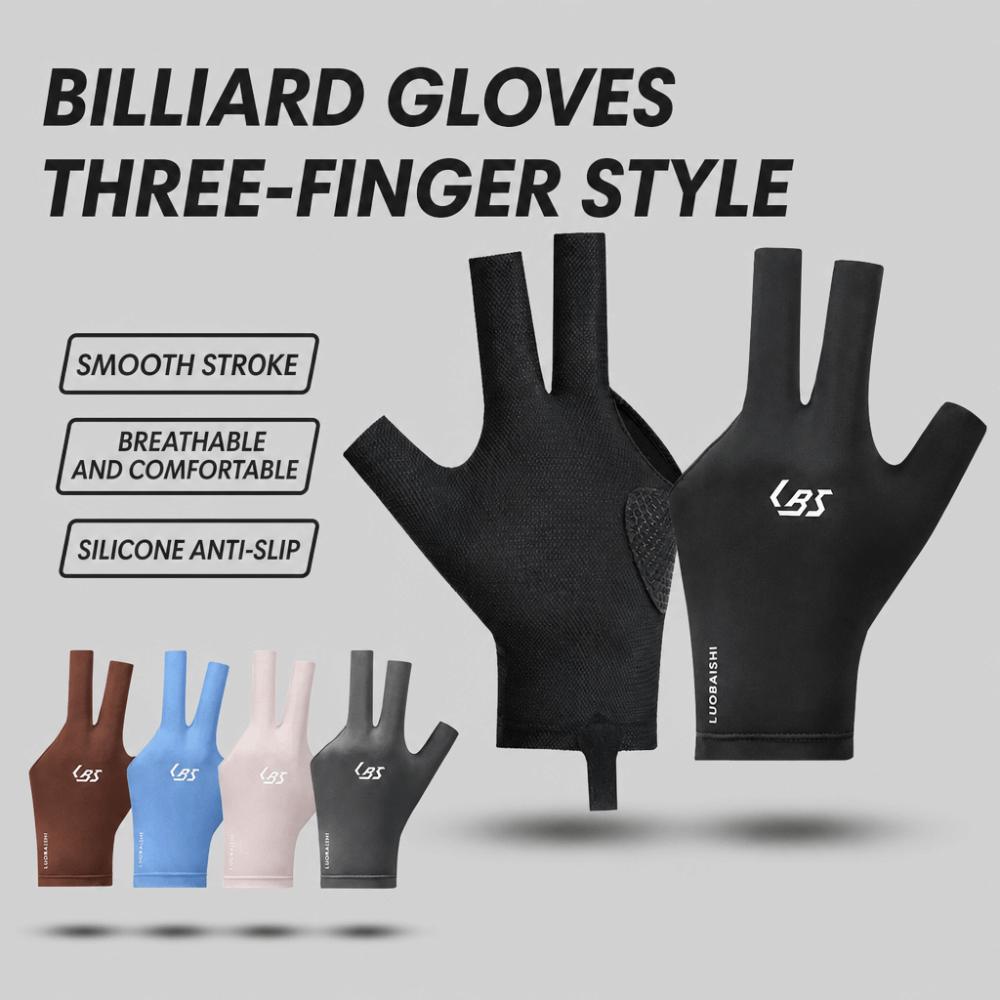 1Pcs High-elasticity Snooker Glove Half-finger Training Glove Billiard Glove Fitness Accessories