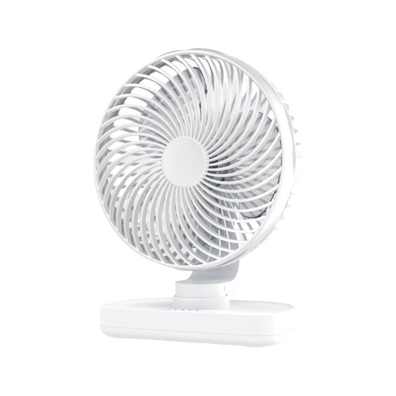 USB Rechargeable Desktop Oscillating Mini Fan for Dorm or Office