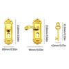 1:12 Scale Miniature Door Lock and Key Set 2 in 1 Pack Door Knocker Lock Set Vintage Dollhouses Decoration Accessories