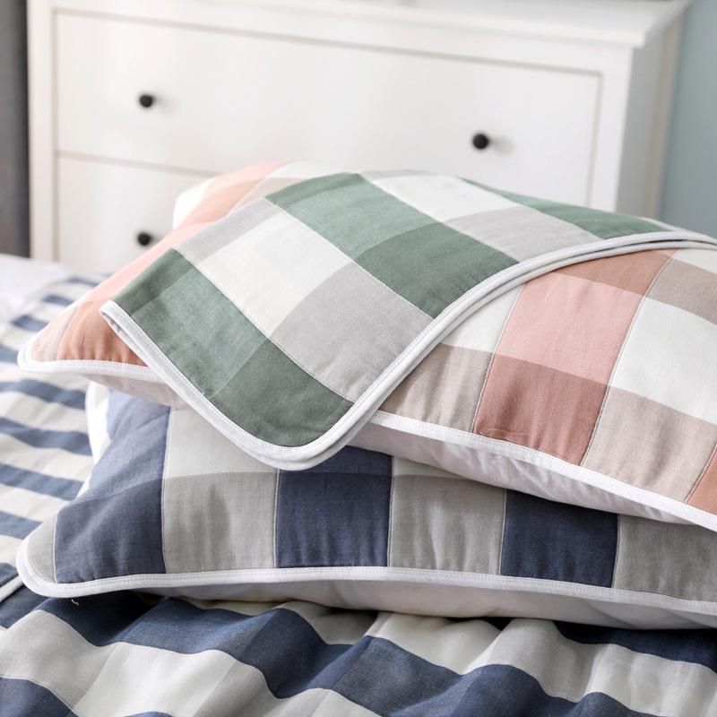 Six-Layer Breathable Gauze Pillowcase - Comfortable for Children & Adults