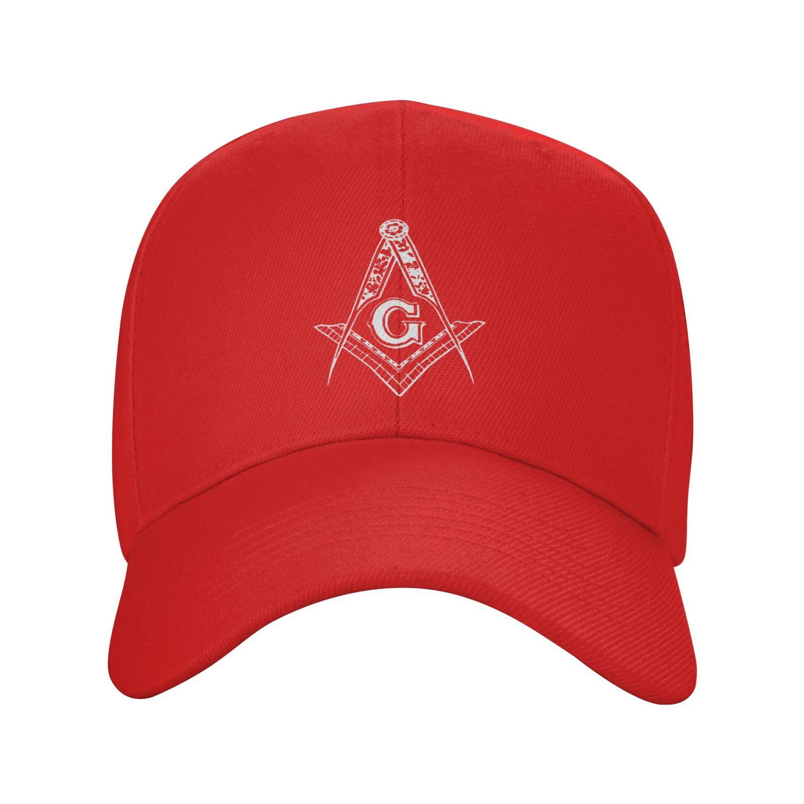 Freemasonry Baseball Cap Unisex Women - Adjustable Classic Plain Hat Black Adjustable