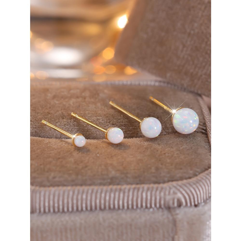 

Европейские и американские мини-круглые серьги-гвоздики маленькие и компактные