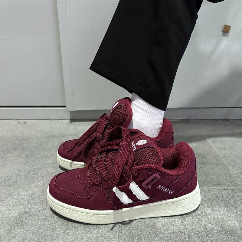 Skateboard Women's Shoes Ins Tide 2025 Summer New Bread Shoes Guochao Niche Couple Design Versatile Casual Board Shoes