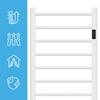 Maltec BH200W-Wh Electric Bathroom Heater and Towel Warmer