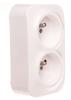 Forix Double Socket with Cover 16A White 782419