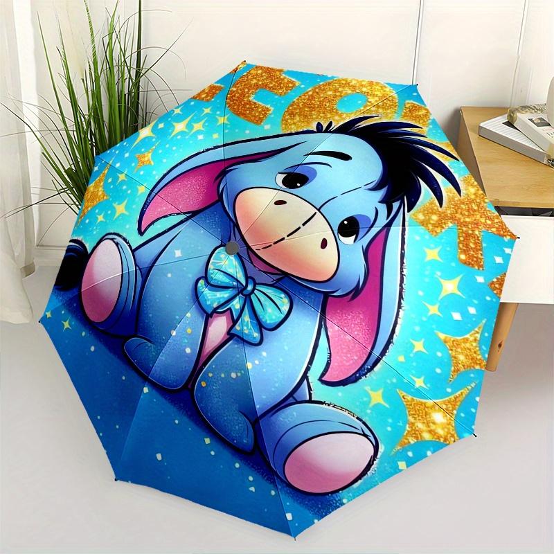 

Eeyore,Bowtie Automatic folding umbrella, 8 ribs portable foldable design, best choice for business and going out, birthday, Halloween, Chri