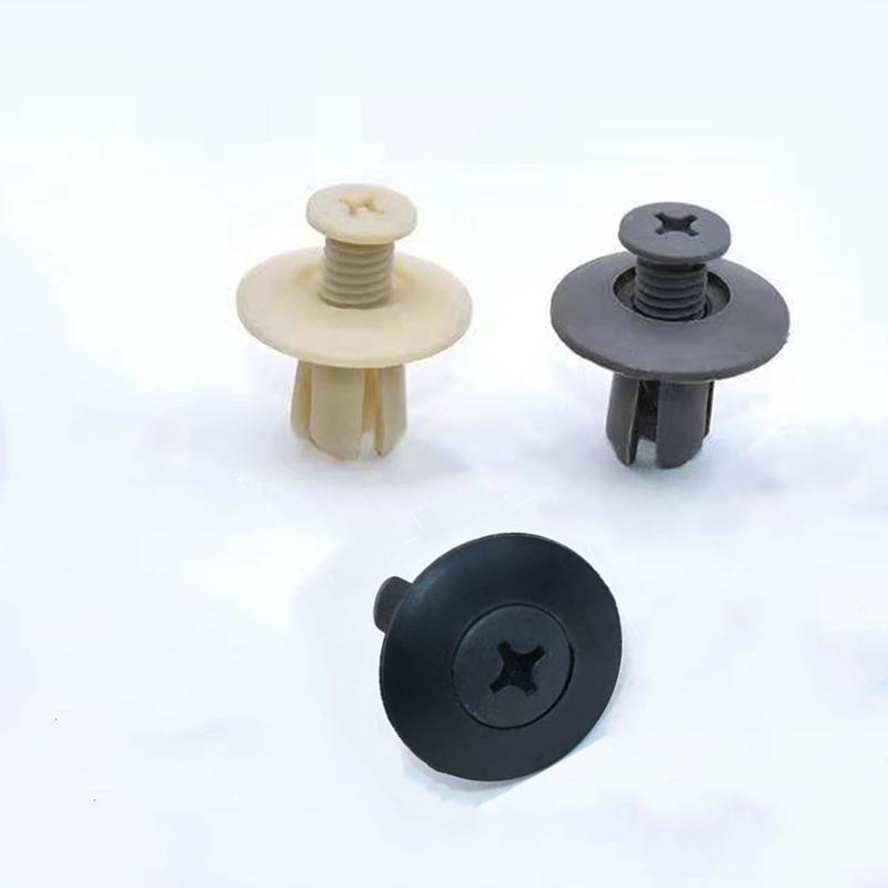 50Pcs 8mm Auto Bumper Fastener Hole Rivet Retainer Push Engine Cover Car Door Trim Panel Clip Fasteners Car Maintenance Parts