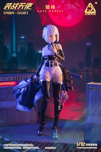 LOSCONT Armed Battle Angels Series ABA 002 Dark Hornet 1/12 Scale PVC, ABS, POM, and Fabric Painted Movable Figure