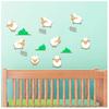 [Q2415] - White 'Sheep' Relief Stickers - 30x30 Cm