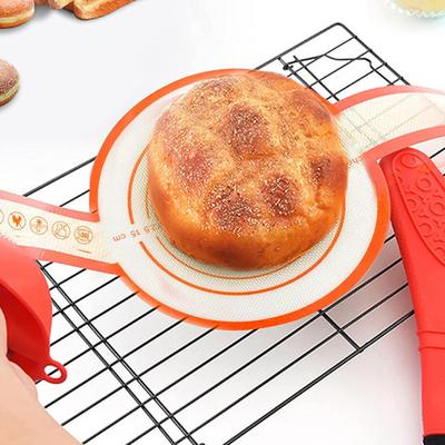 Silikon Back Matte Antihaft Einfach Sauber Teig Knetmatte Hohe-Temperatur Widerstand Sling Topflappen für Ofen mit