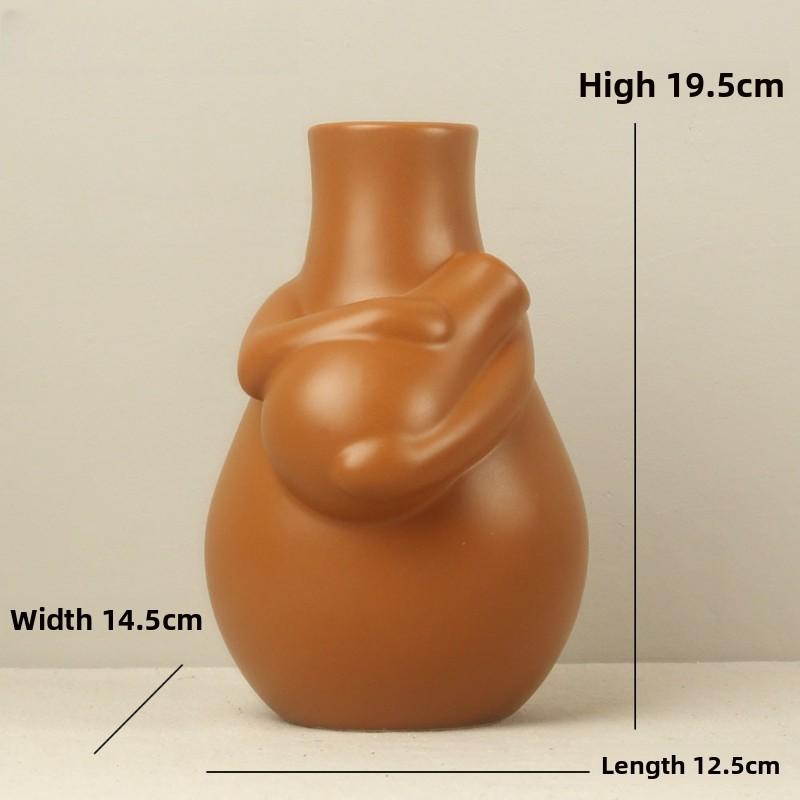 

1 шт. Керамические декоративные вазы Креативные домашние повседневные декоративные сосуды для цветов, которые можно выращивать гидропонным способом