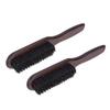 2pcs Beard Brush for Men Grooming Wood Handle Soft Hair Brush Barbershop Hair Styling Broken Hair Brush