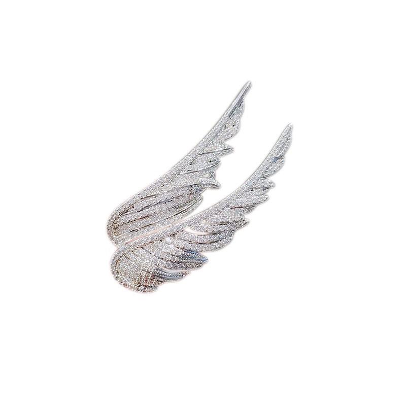Flying Wings Feather Brooch High Sense Niche Men And Women Personality Light Luxury Pin Collar Pin Suit Accessories Corsage