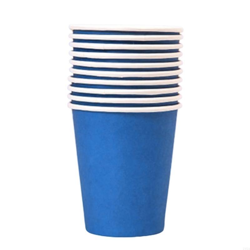 Pack Of 10 Disposable Single Wall Cups Hand Painted Drinking Cup Use Friendly Coffee Cups Durable And Leak Proof Design