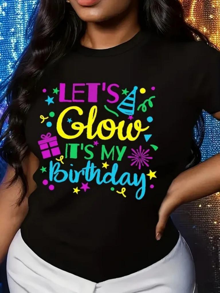 Glow It's My Birthday Party T-shirt