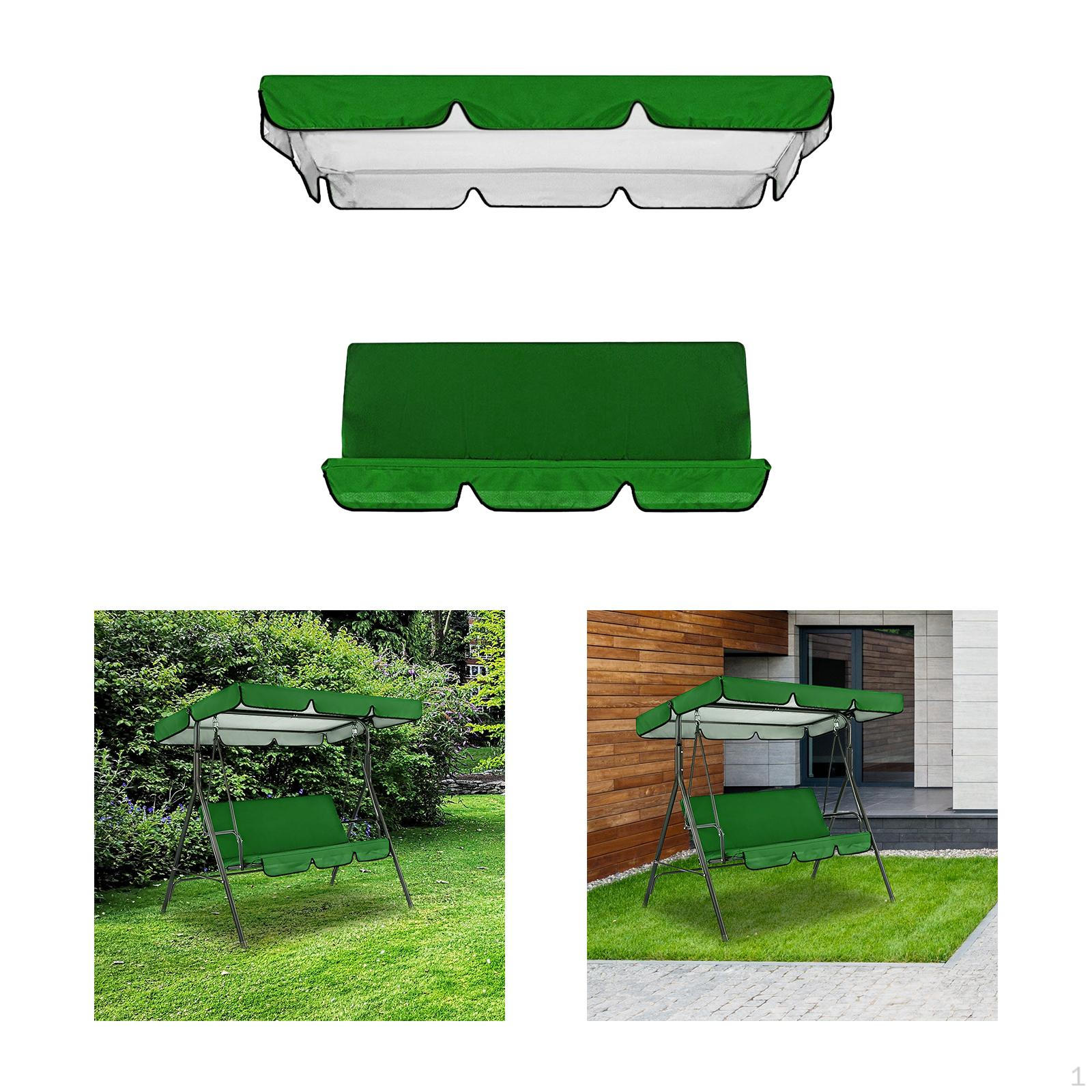 

Swing Canopy Garden Chair Cover Porch Top Dustproof Outdoor Furniture Covers темно-зелений колір