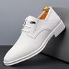 Spring/Summer New Men Shoes Comfy Luxury White Black Men Casual Shoes Lace Up Business Style Dress Shoes Men Loafer Shoes