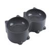Yousheng Pet Double Bowl Cartoon Cat Head Shaped Food Bowl Neck Guard Non-slip Cat Water Bowl Pet Accessories