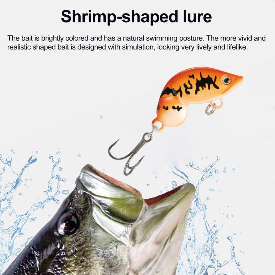Lure Bait with 3D Simulated Eyes Bright Color Realistic Looking Artificial Lure Bait Swimbait with Treble Hook Fishing Gear