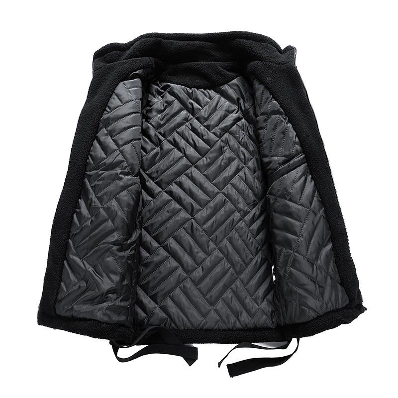 Pánská zimní vatovaná bunda s podšívkou z jehněčí vlny NASA GISS