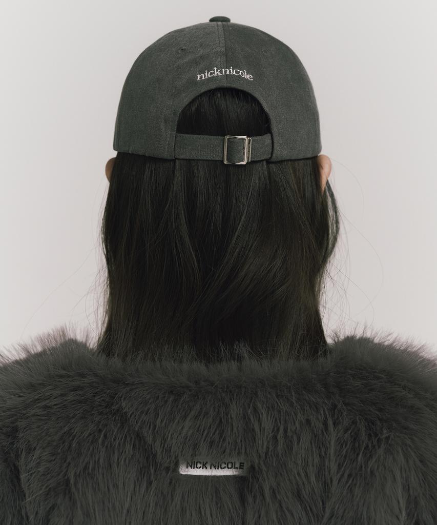 Nigaennikol Nn Dotcom Signature Ball Cap_Denim Charcoal Cream