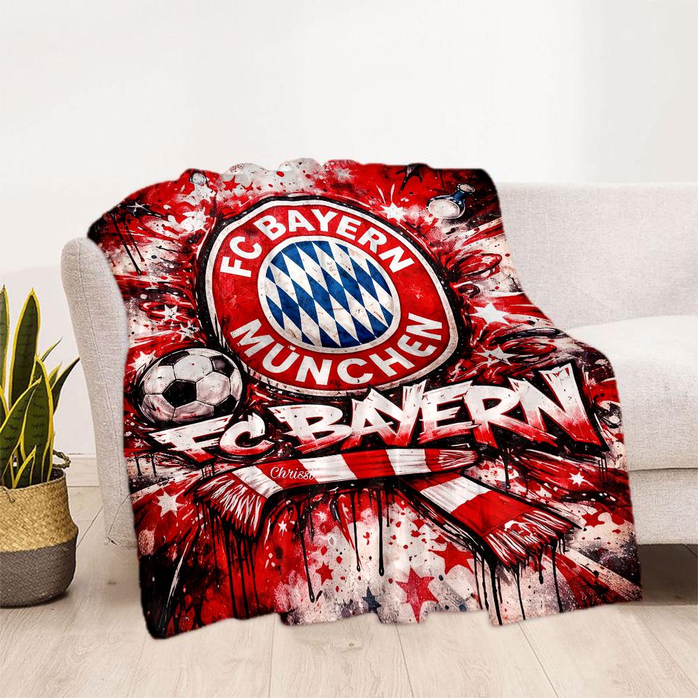 Bayern Munich Blanket Warmthful Decor Great for Office Chair Sofa Bedding All-Season Use Stylish Decor Ideal Gift For Birthday Valentine'S Day