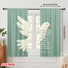 2pcs 2D flat printing Scene Curtains God Hope Spirit Peace Polyester Without Electricity Festive Holiday for Holiday Decor