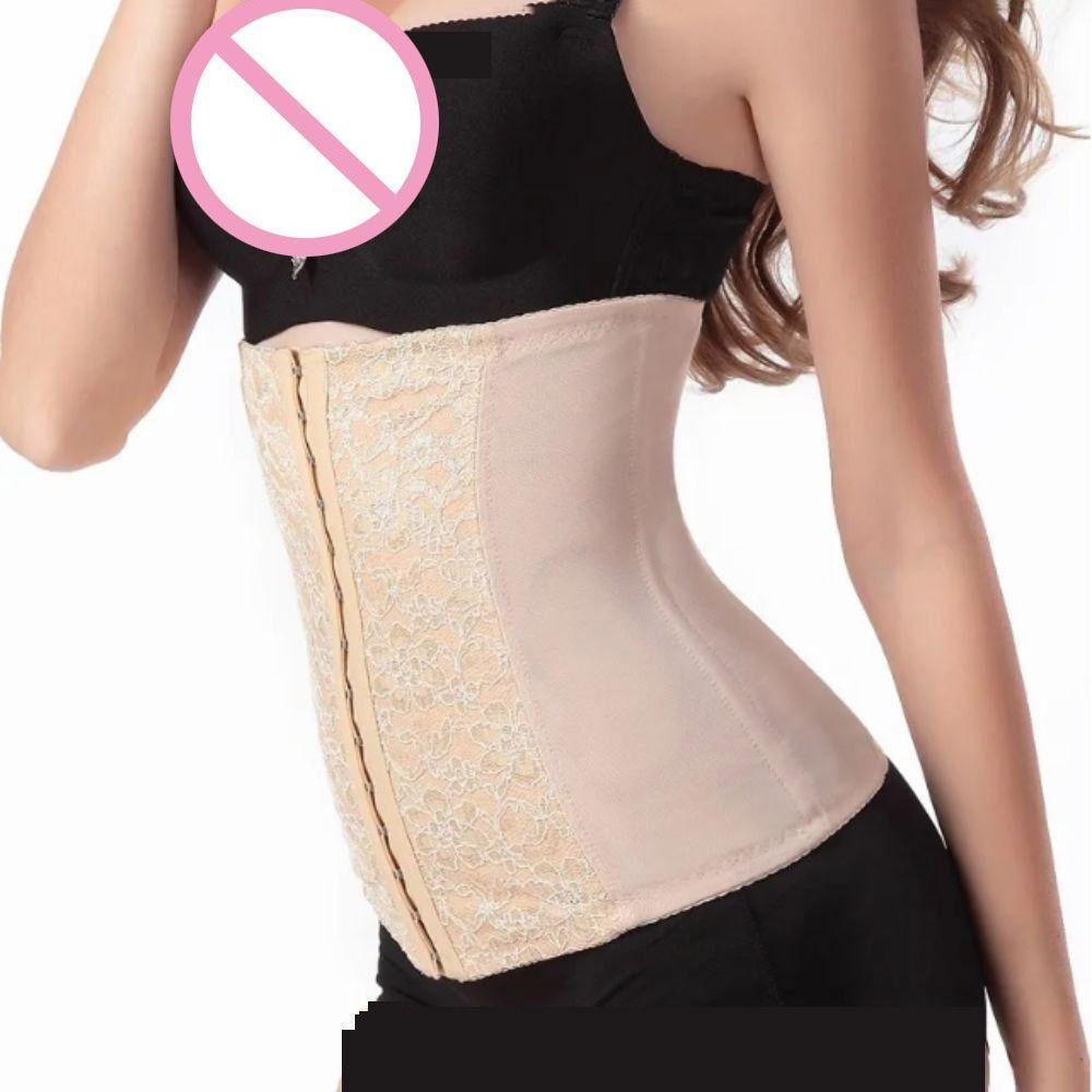 Breathable Mesh Tummy Slimming Belt Hook Closure Waist Trainer Body Shaper Belly Tightening