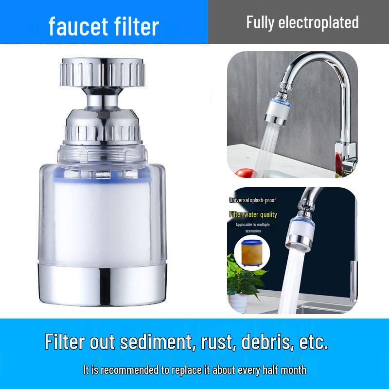 Universal Anti-Splash Kitchen Faucet Water Purifier Filter