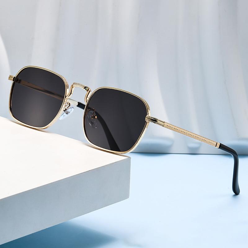 New Trendy Square Oval Sunglasses Black Tint UV Protection Unique Design Fashion Accessories For Men Women