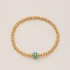 Bracelet Gold Beads December 12Th Birthday Stone Zircon Electroplating Real Gold Color Retention Beaded Bracelet