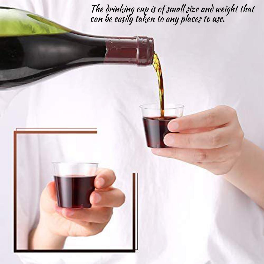 Shot Glass Portable Transparent Replacement Washable Household Festival Club Wine Fruit Juice Soft Drinks Beverage Cup