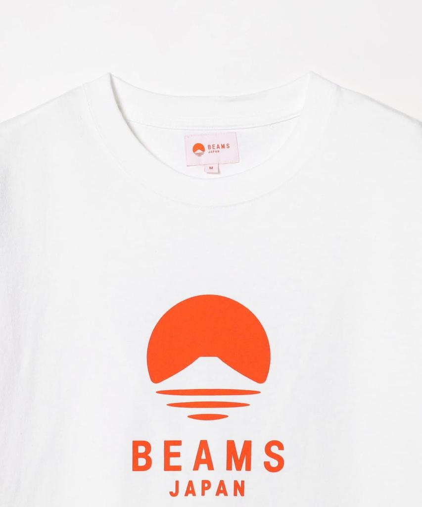 BEAMS JAPAN Tričko s grafickým logem Bílé Ležérní tričko Japonsko